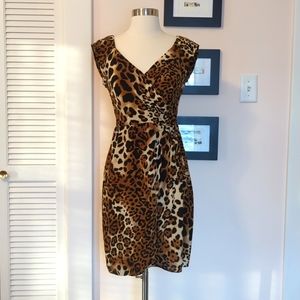 Nanette Lepore silk leopard print dress